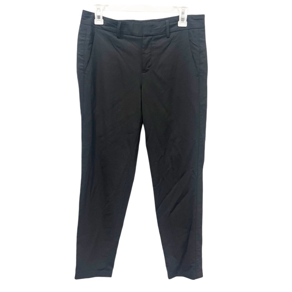 Vince Pants Women's 6 Black Wool Blend Tapered Slacks Career Minimalist Luxury